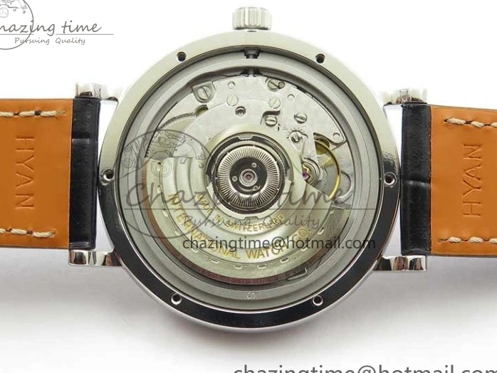 MIROTIME 0501 Portofino 37mm SS V7F 1:1 Best Edition Gray Dial on Black Leather Strap A Practical 7094